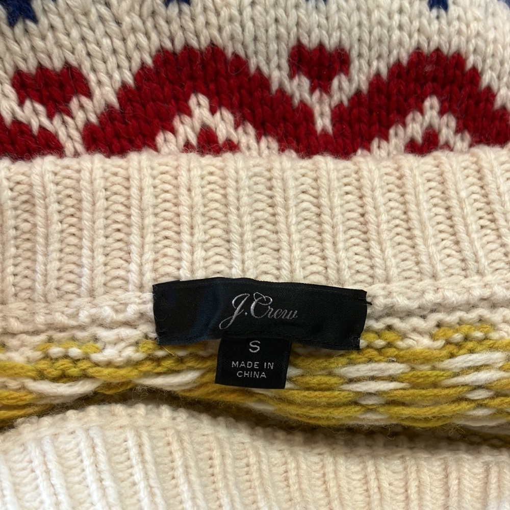 J Crew fair isle wool blend sweater - Picture 7 of 10
